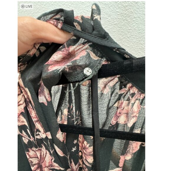 Free People Feeling Groovy Maxi Dress Forest Combo Sz. Lg - Picture 7 of 7